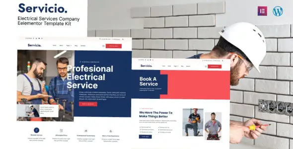 Servicio โ Electrician & Electrical Services Template Kit